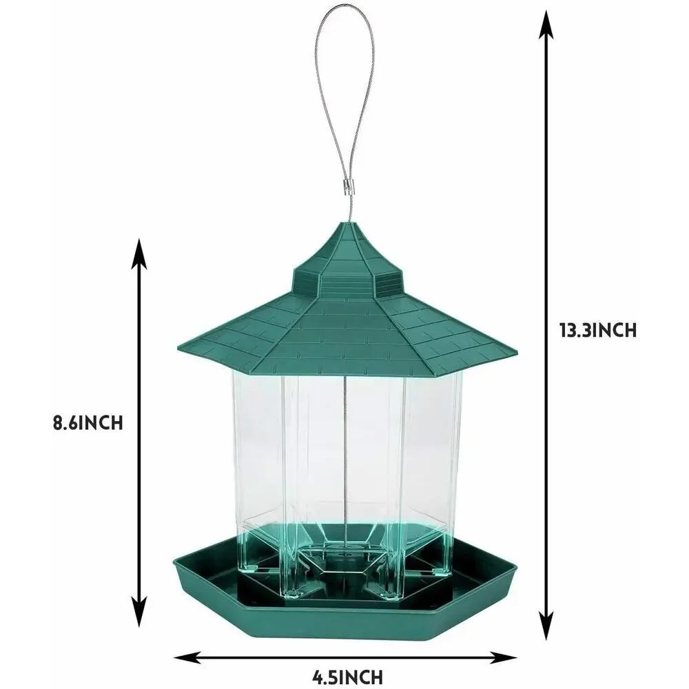 Bird Feeder Hanging Birds Seed Outside Wild Bird Feeders Garden Yard Rainproof